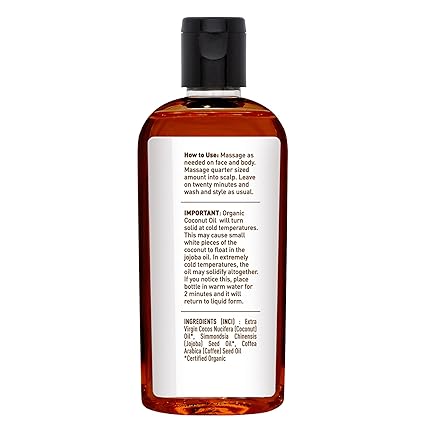 Desert Essence COCONUT JOJOBA COFFEE OIL 4 Liquid