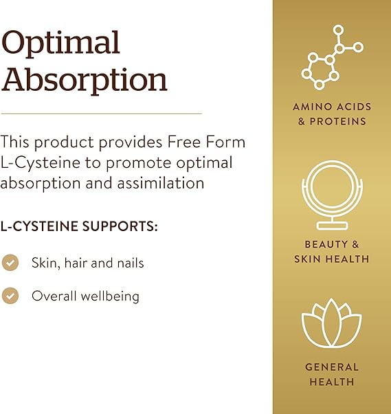 Solgar L-Cysteine 500 mg Vegetable Capsules 90V cap