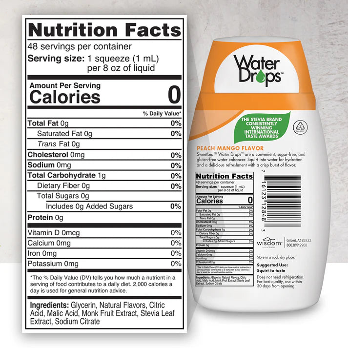 SWEET LEAF Peach Mango 1.62 OZ