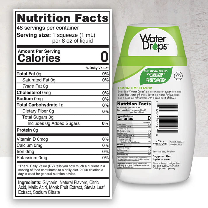 SWEET LEAF Lemon Lime 1.62 OZ