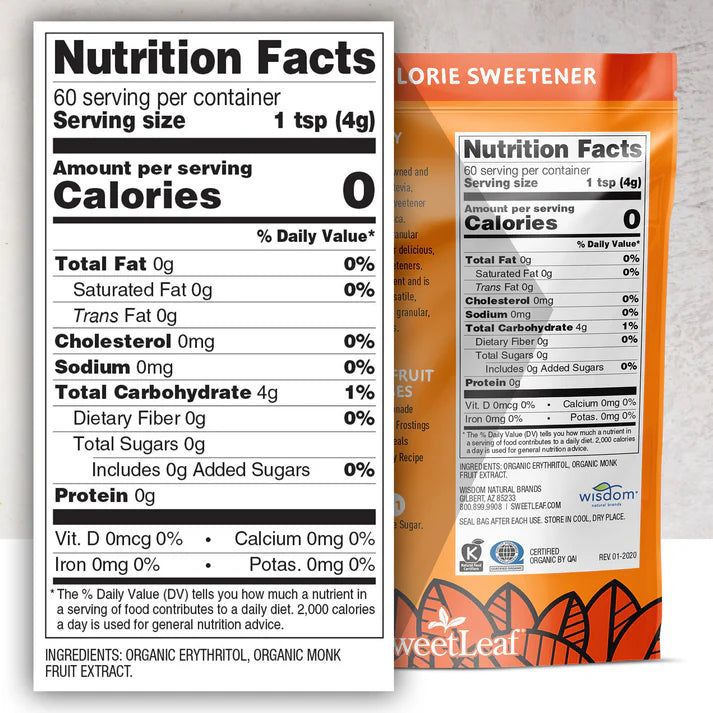 SWEET LEAF Powder/Granular,240G 8.47 OZ