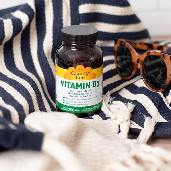 Country Life VITAMIN D3 2500IU 200 Softgel