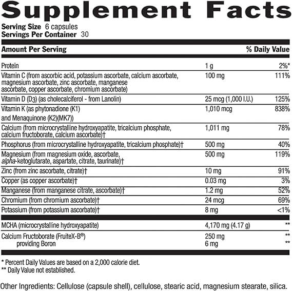 Country Life BONE SOLID 180 Vegicaps