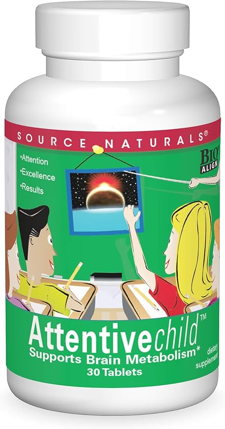 SOURCE NATURALS ATTENTIVE CHILD 60 TABS