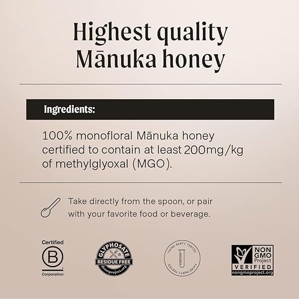 Manukora Raw Manuka Honey 200+MGO