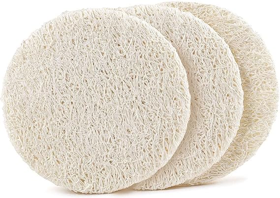 DISCOS FACIALES EXFOLIANTES DE LUFA EARTH THERAPEUTICS 3 PIEZAS
