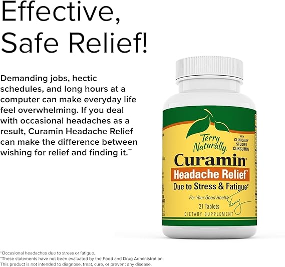 Terry Naturally Curamin Headache Relief 21 Tablets