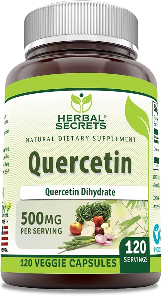 AMAZING NUTRITION HERBAL SECRETS QUERCETINA 500MG 120 CÁPSULAS VEGETALES