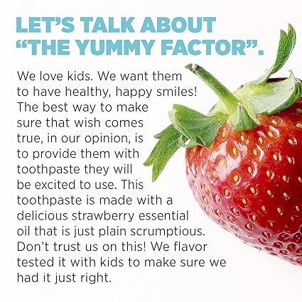 LUMINEUX KIDS TOOTHPASTE STRAWBERRY 3.75 OZ