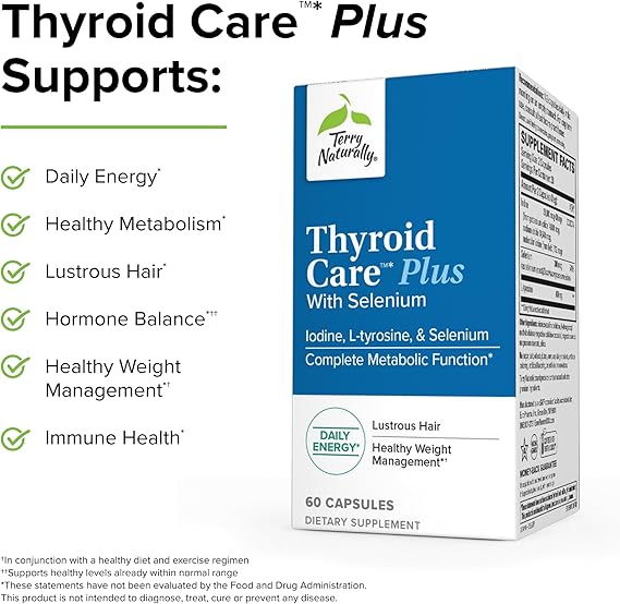 Thyroid Care Plus with Selenium Metabolic Function 60 Caps
