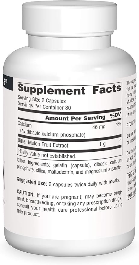 SOURCE NATURALS BITTER MELON 500MG CAP 120C