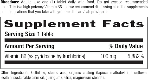 Country Life VITAMIN B-6 100MG 100 Tablet