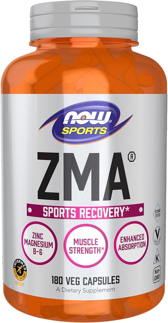Now Sports ZMA Sports Recovery 180 Veg Capsules