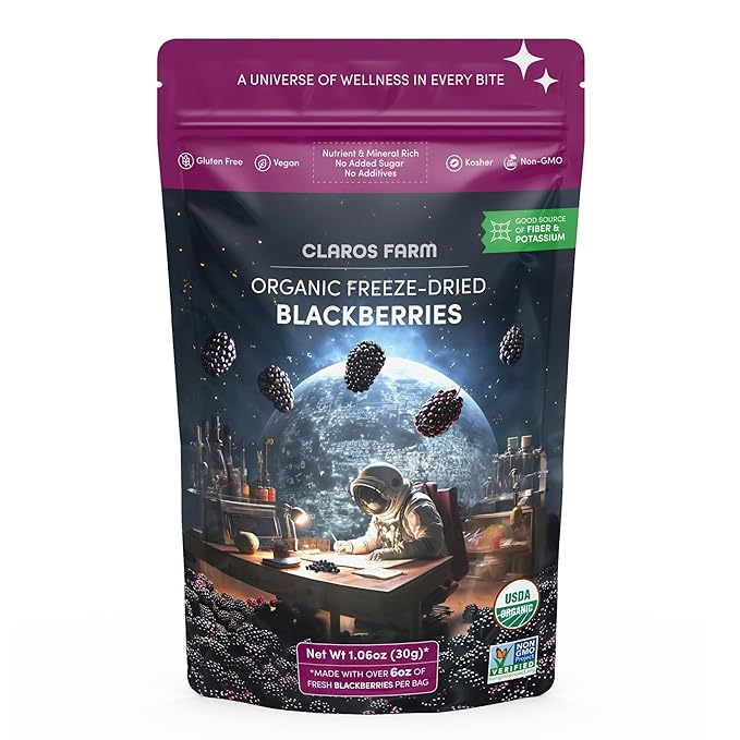 CLAROS FARM Dried Fruit Blackberries 1.06 OZ