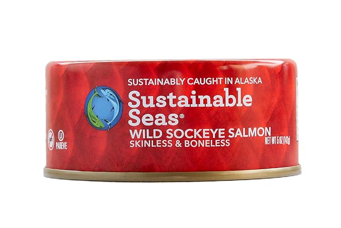 SUSTAINABLE SEAS Wild Pink Salmon,Skin/Boneless 5 OZ