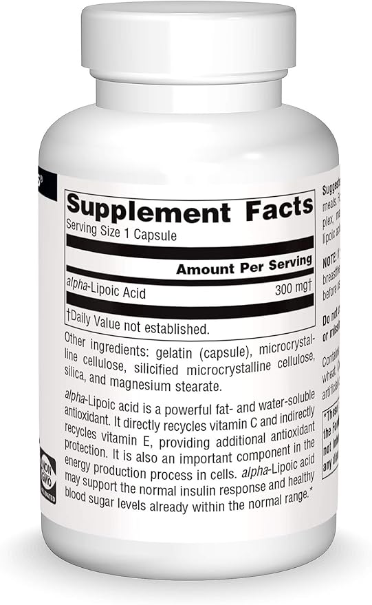 SOURCE NATURALS ALPHA LIPOIC ACID 300MG CAP 120C