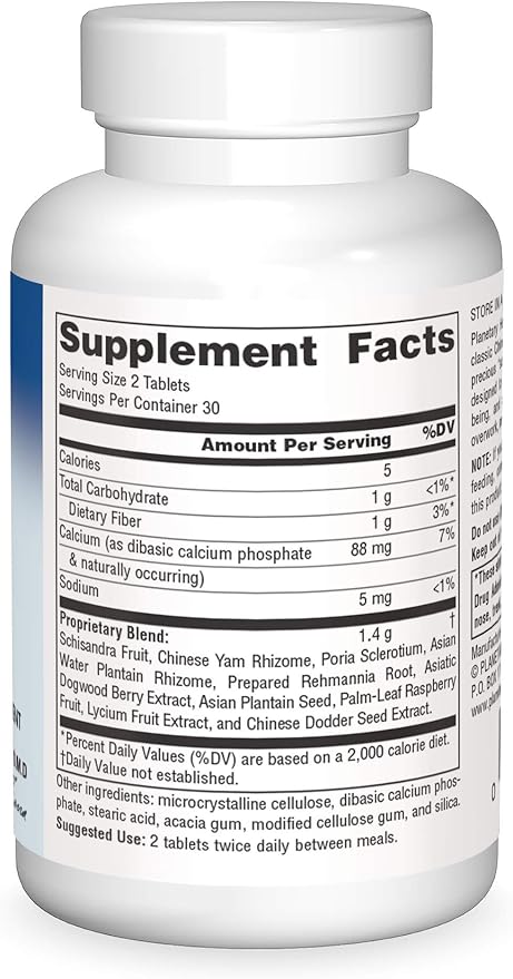 COMPLEJO DE ESQUISANDRA PARA LAS GLÁNDULAS SUPRARRENALES DE PLANETARY HERBALS, 60 TABLETAS