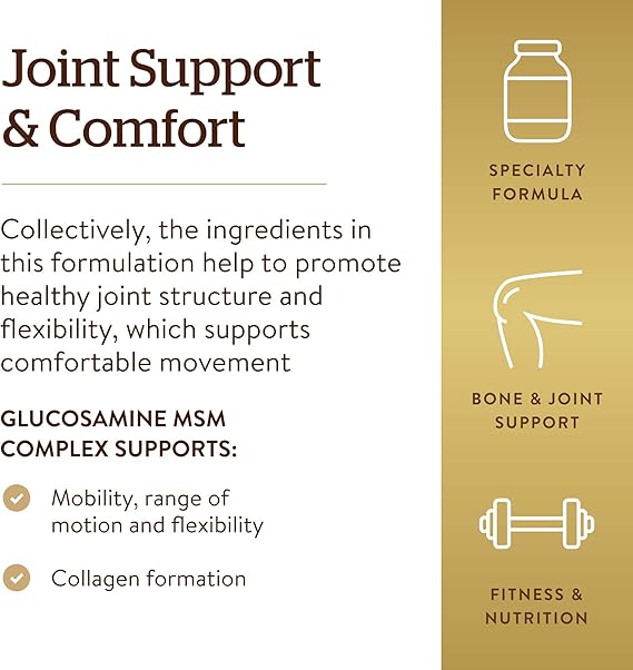 Solgar SHELLFISH-FREE Glucosamine MSM Complex Tablets