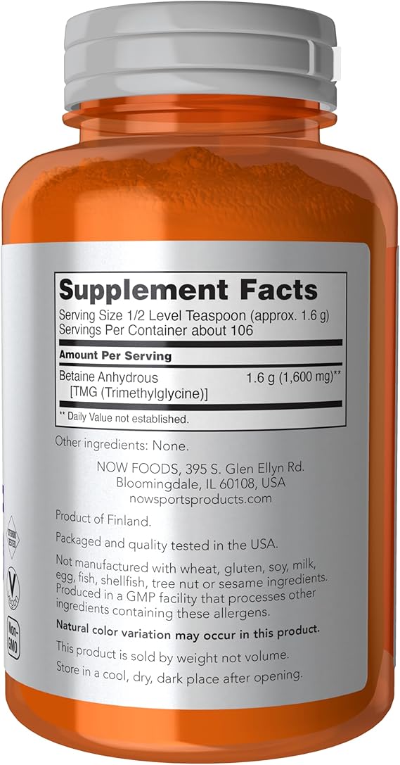 Now Betaine Powder 6 oz (170g)