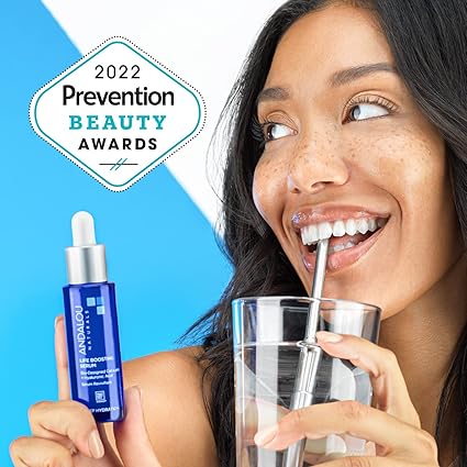 Sérum revitalizante Life Boosting de Andalou Naturals, colágeno de biodiseño + ácido hialurónico