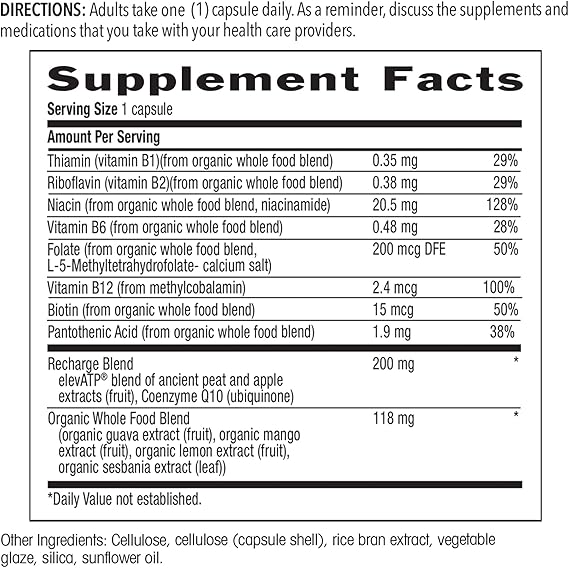Country Life WHOLE FOOD CELLULAR RECHARGE 30 Capsule
