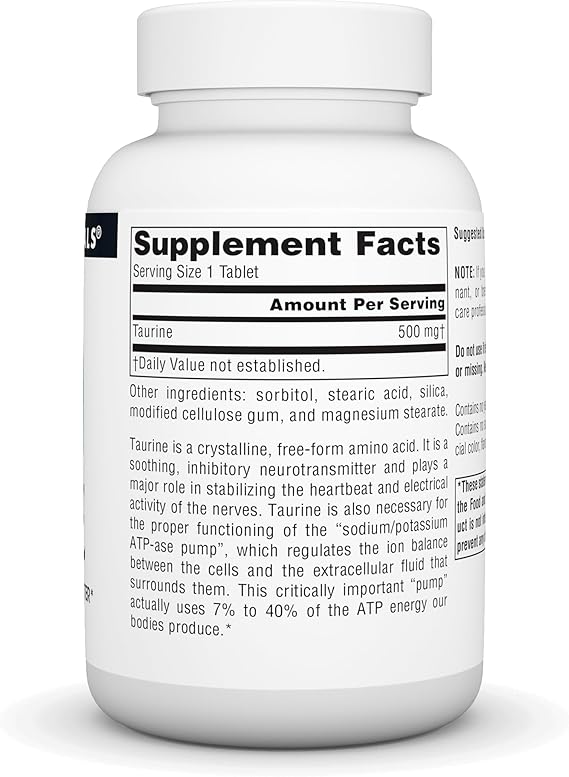 SOURCE NATURALS TAURINE 500MG TABS 120T