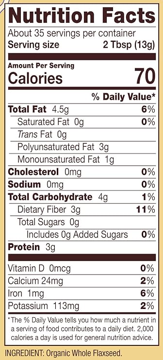 BOB`S RED MILL Flaxseed Meal Brown 16 OZ