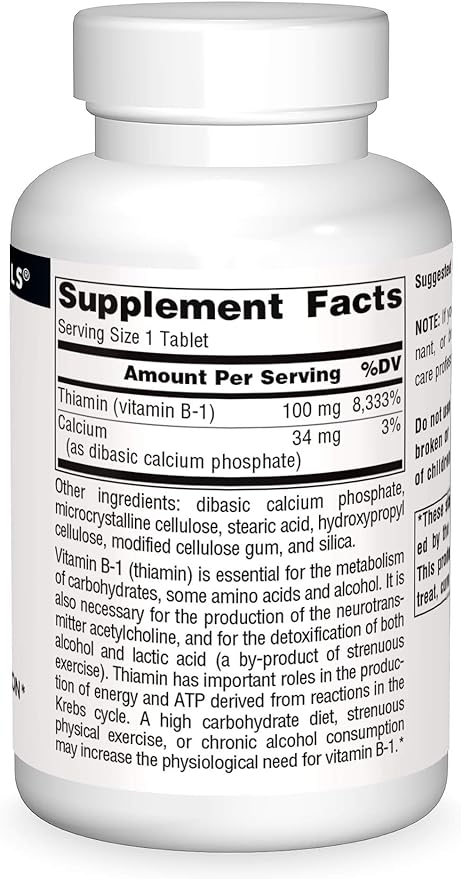 SOURCE NATURALS B-1 100MG 100T