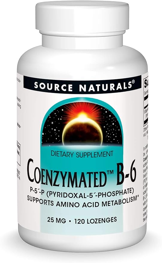 Source Naturals Coenzymated B-6 P-5-P (Pyridoxal-5-Phosphate) 25 mg