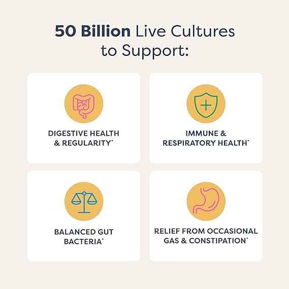 Extra Care Digestive Probiotic 50 Billion CFU 120 Diverse Strains 30 Veg Caps