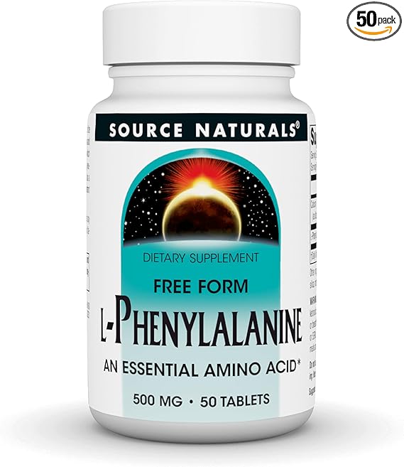 SOURCE NATURALS L-PHENYLALANINE 500MG 50T
