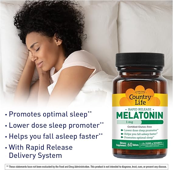 Country Life MELATONIN 1MG 60 Tablet