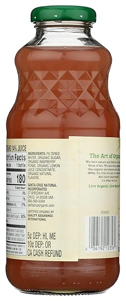 SANTA CRUZ ORGANIC Lemondade Rasberry 16 OZ