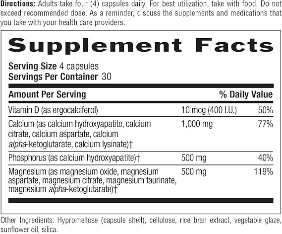 Country Life CALCIUM/MAGNESIUM + VITAMIN D 120 Vegicaps