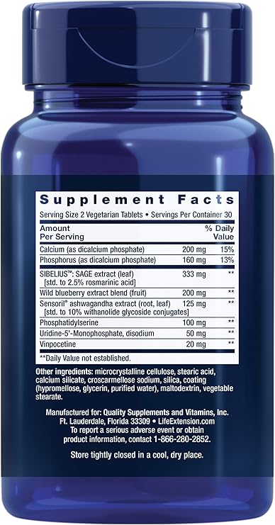 Cognitex Elite 60 Vegetarian Tablets