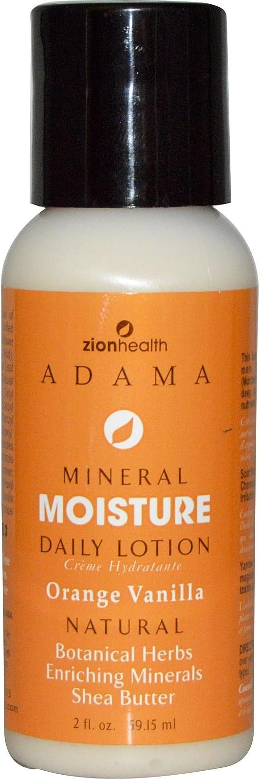 Zion Health Moisture Intense Daily Lotion - Orange Vanilla 2 oz