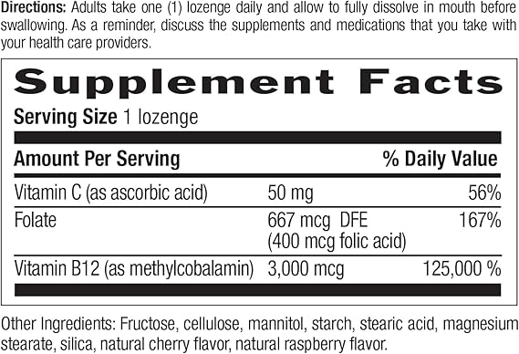 Country Life METHYL B12 3000MCG 120 Lozenges