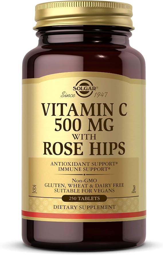 Solgar Vitamin C 500 mg with Rose Hips Tablets 250tablet