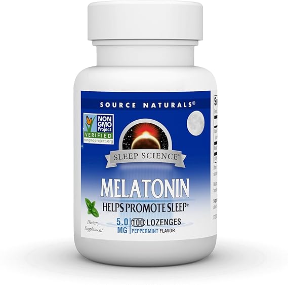 SOURCE NATURALS SLEEP SCIENCE MELATONINA 5MG SABOR MENTA 100 PASTILLAS SUBLINGUALES