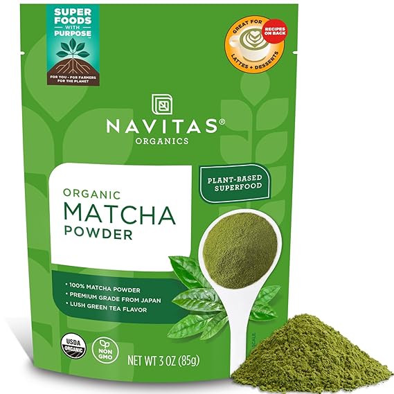 NAVITAS ORGANICS MATCHA powder 3 oz