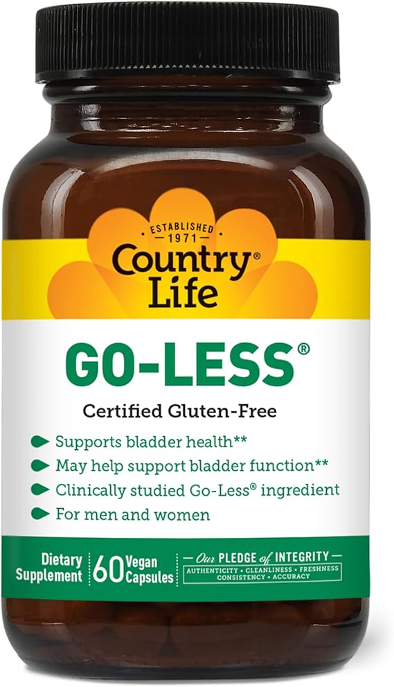 Country Life GO LESS BLADDER HEALTH SUPPORT 60 Vegicaps