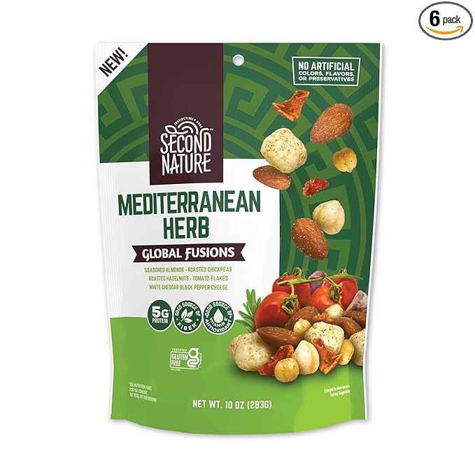 SECOND NATURE Mediterranean Herb Nut Fusions 6/10 OZ