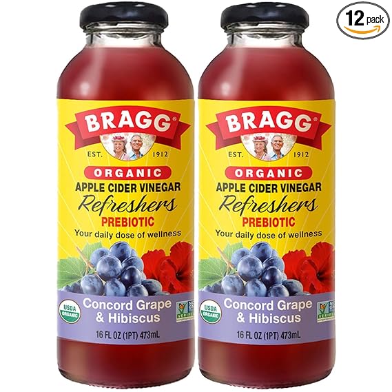 BRAGG Conord Grape, Hibiscus Refreshers 16 OZ