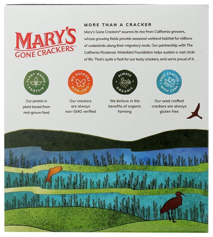 MARY`S GONE CRACKERS Black Pepper 6.5 OZ