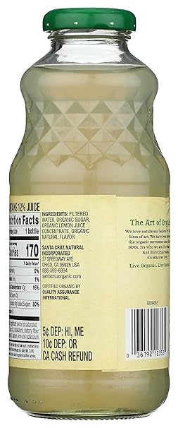 SANTA CRUZ ORGANIC Lemonade 16 OZ