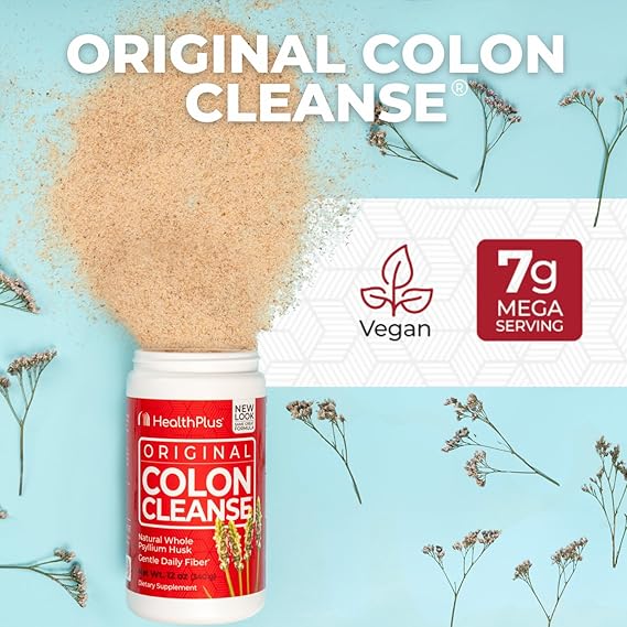 Original Colon Cleanse Natural Whole Psyllium Husk Gentle Daily Fiber