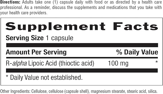 Country Life R-LIPOIC ACID 100MG 60 Vegicaps