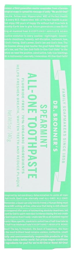 DR. BRONNER'S MAGIC SOAPS ALL-ONE TOOTHPASTE SPEARMINT 5OZ