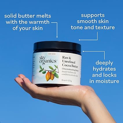 SKY ORGANICS ORGANIC COCOA CONDITIONING BUTTER WITH AVOCADO OIL 2.3 OZ