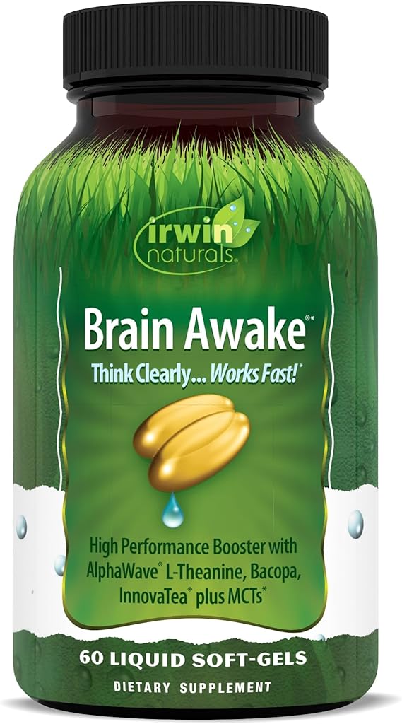 Irwin Naturals Brain Awake 60 liquid Soft Gels